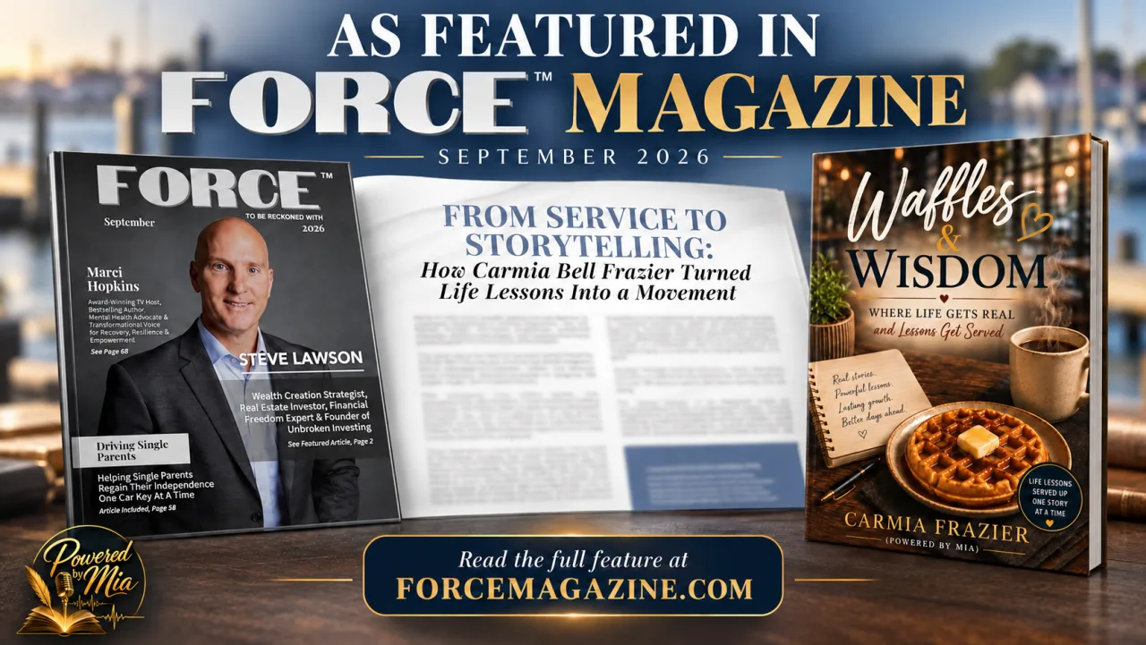 Waffles & Wisdom featured in the September 2026 issue of FORCE Magazine.